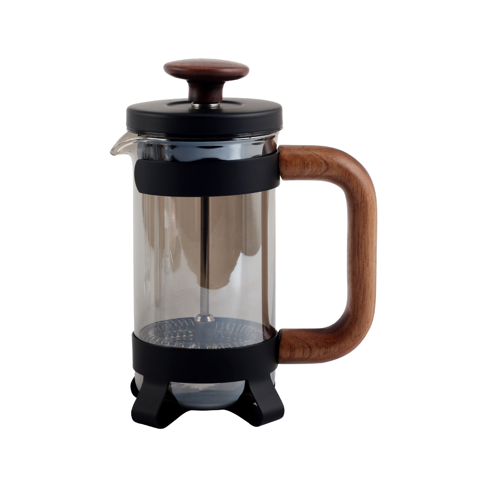 Glass Coffee French Press With Wood Handle