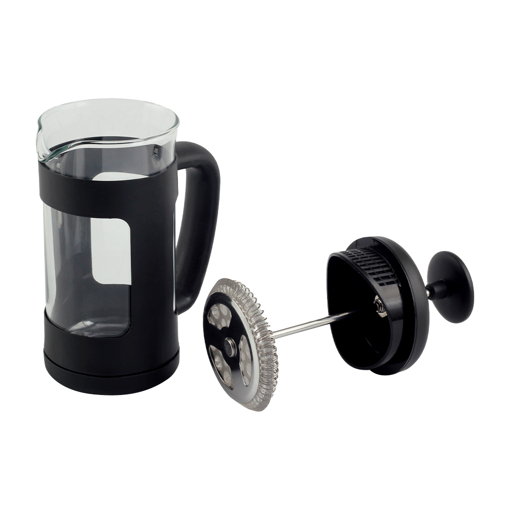 Heat Resistant Borosilicate Glass Stainless Steel Coffee Press