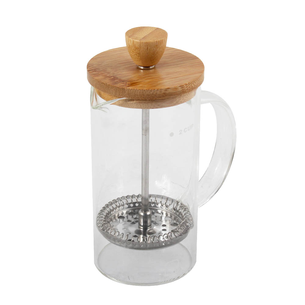 Borosilicate Glass Coffee Maker With Bamboo Lid