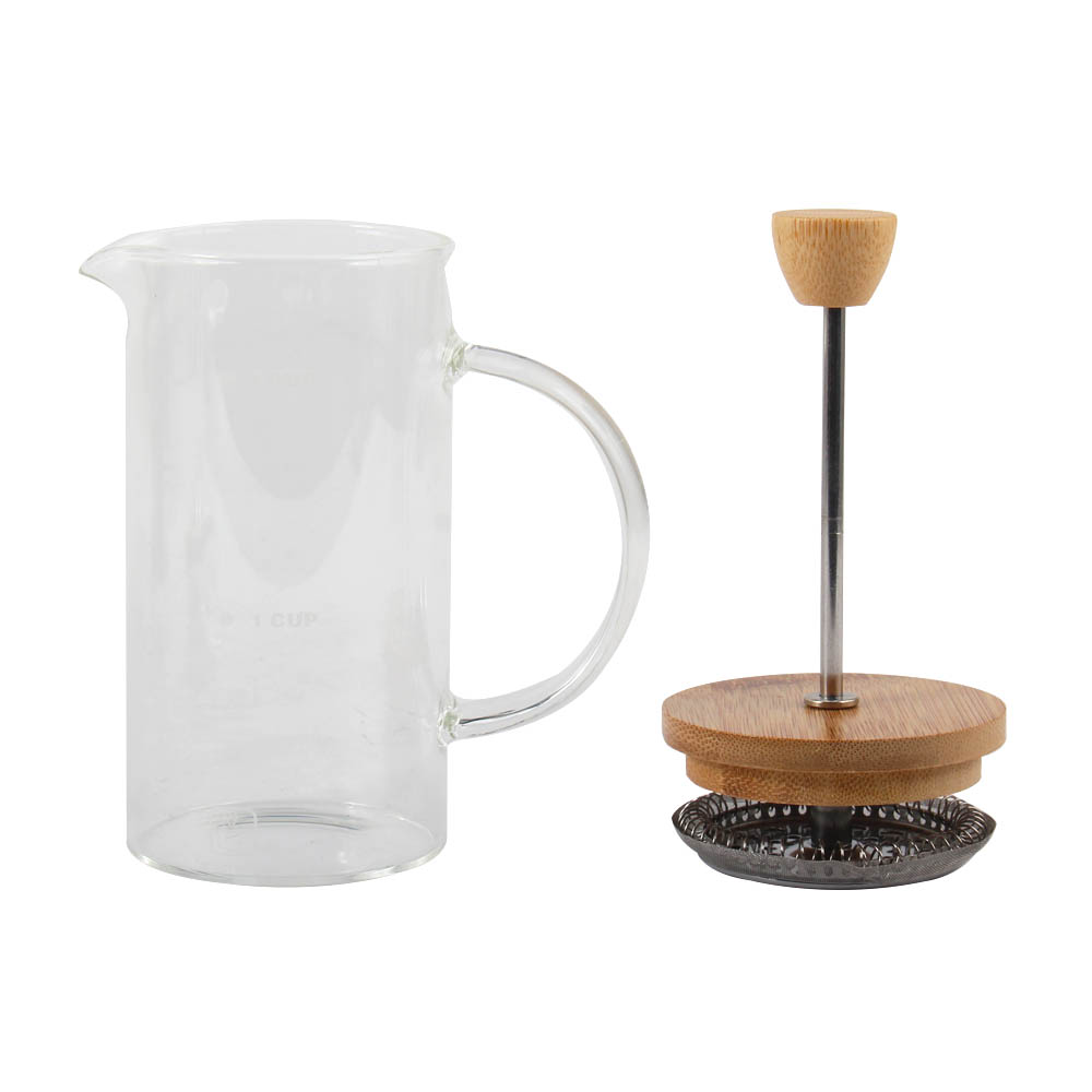 Borosilicate Glass Coffee Maker With Bamboo Lid