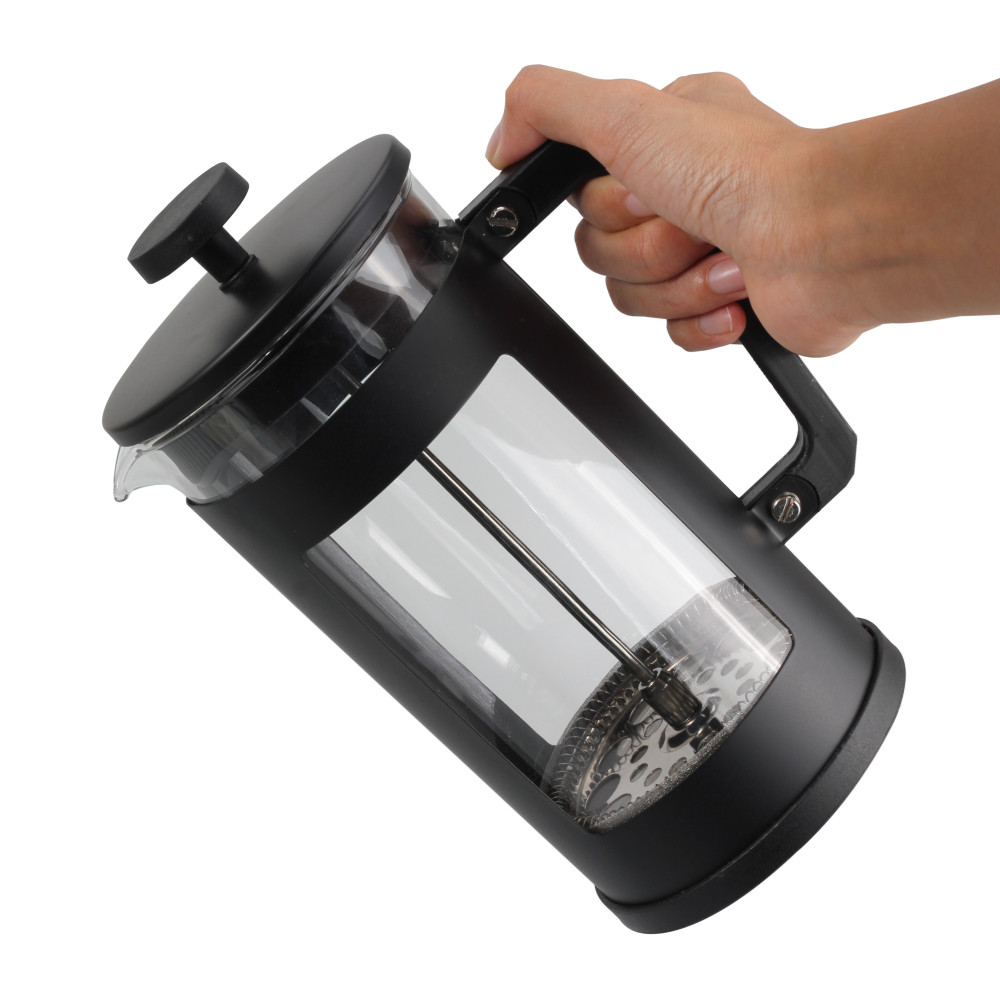 Borosilicate Glass Coffee Brewer With Stainless Steel Plunger