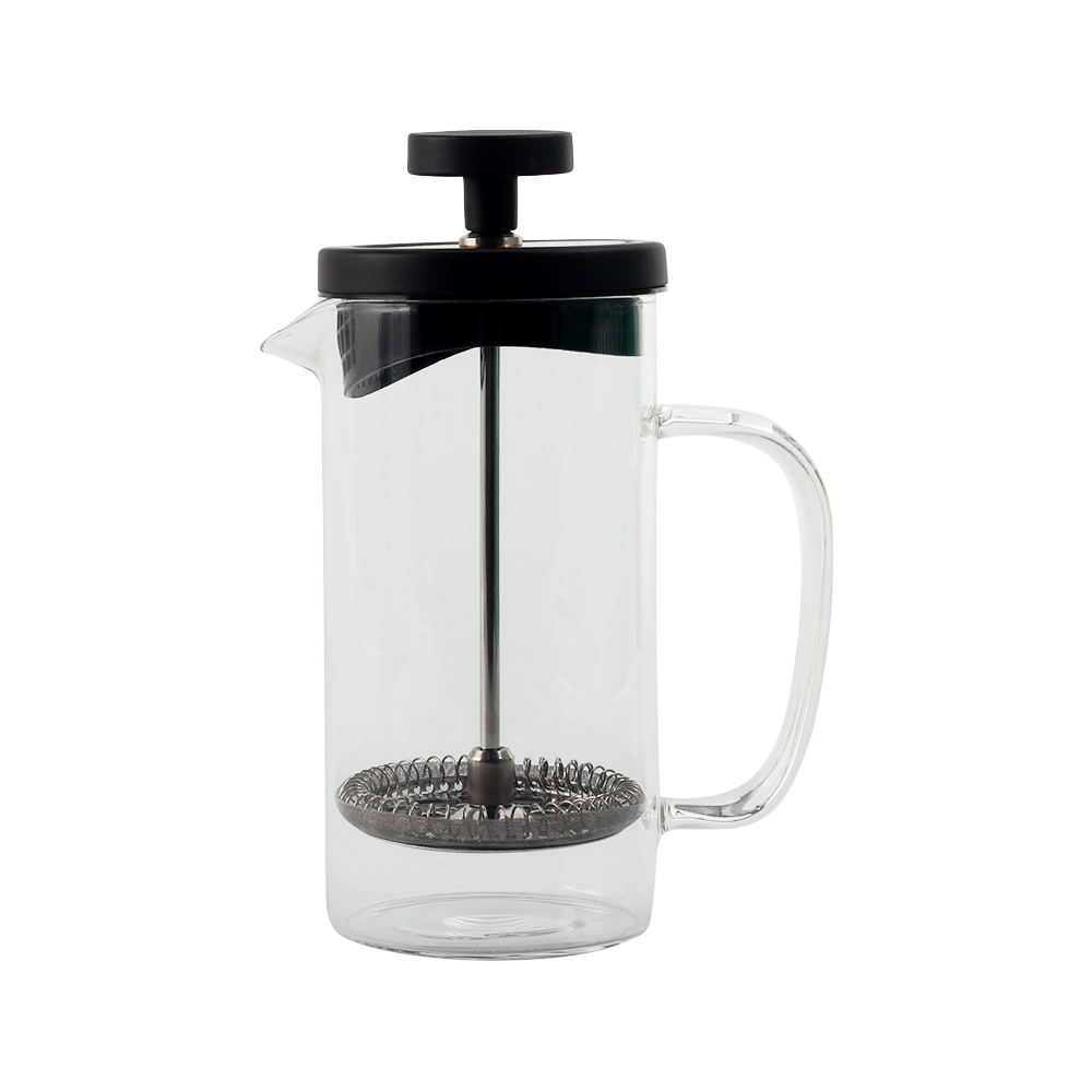 Stainless Steel Filter Plunger System & Durable Borosilicate Heat Resistant Coffee Press