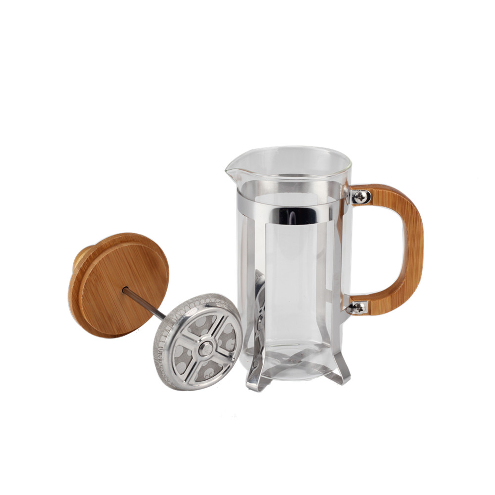 Single Cup French Press With Bamboo Lid