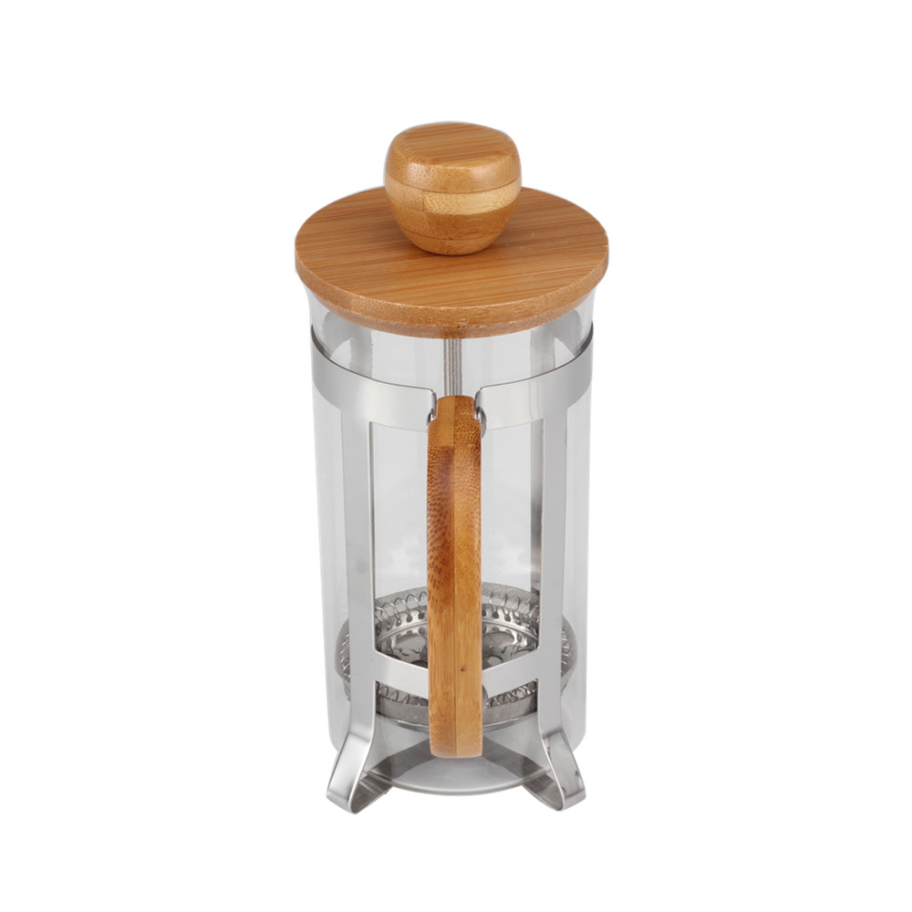 Single Cup French Press With Bamboo Lid