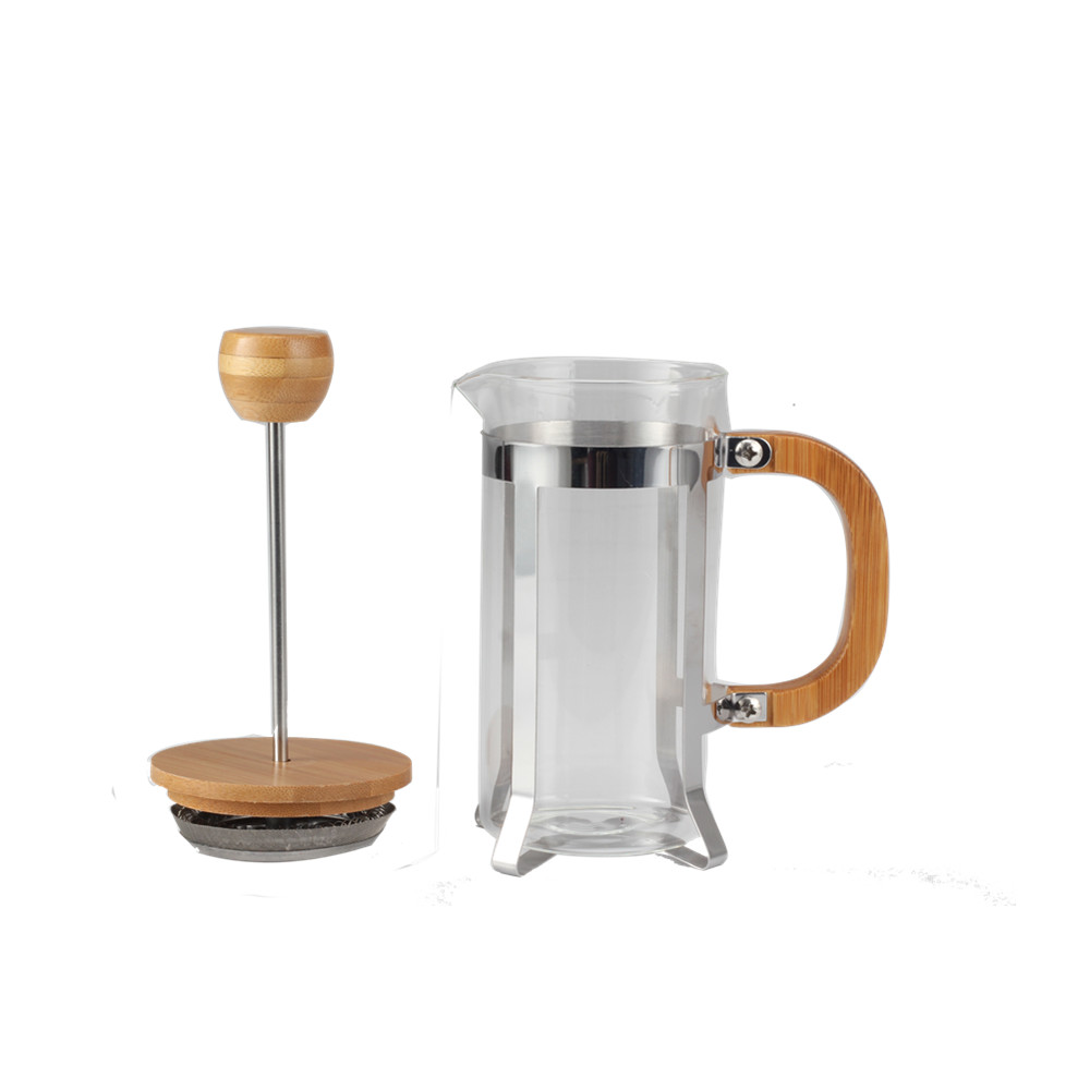 Single Cup French Press With Bamboo Lid