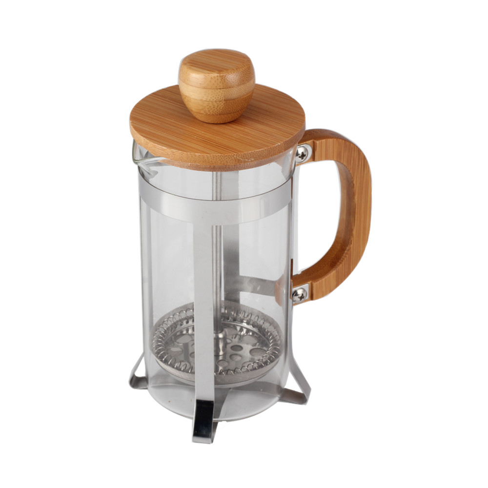 Single Cup French Press With Bamboo Lid