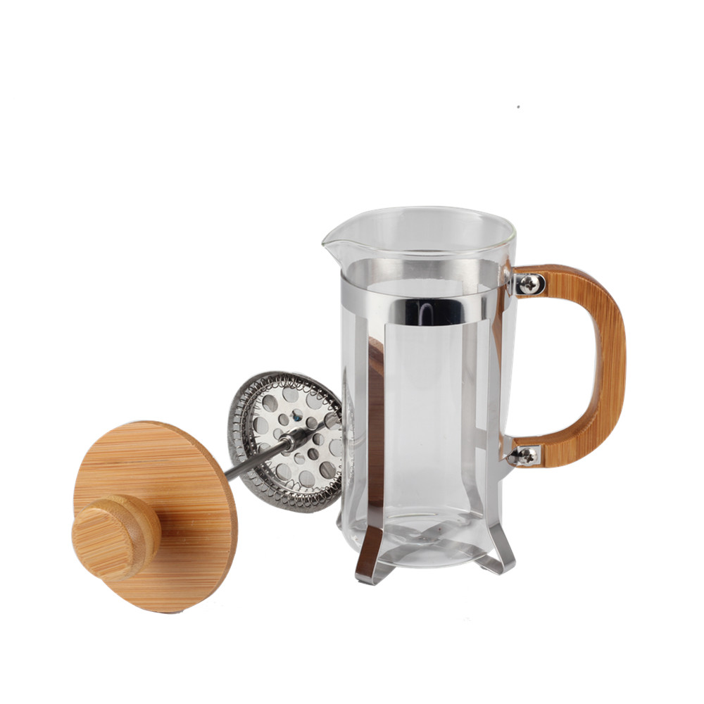 Single Cup French Press With Bamboo Lid