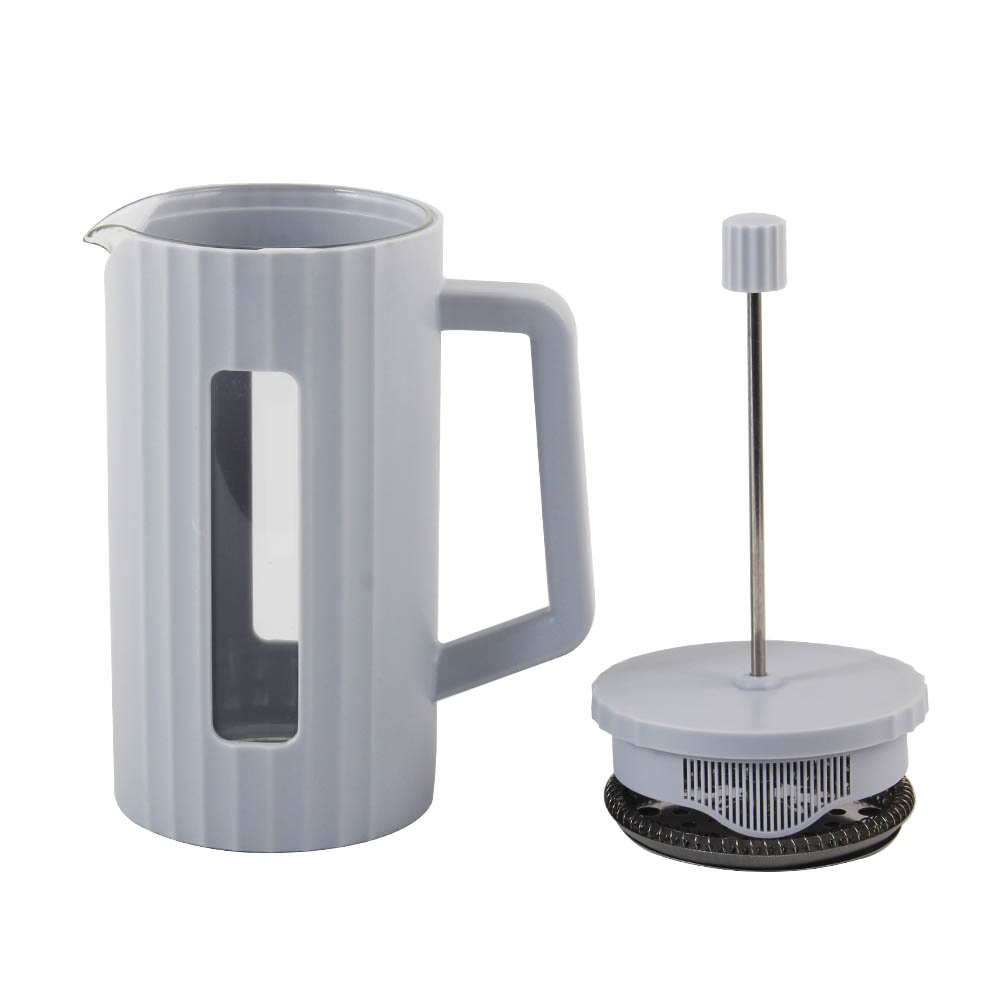 Stainless Steel Plunger System & Durable Borosilicate Heat Resistant Glass Coffee Press