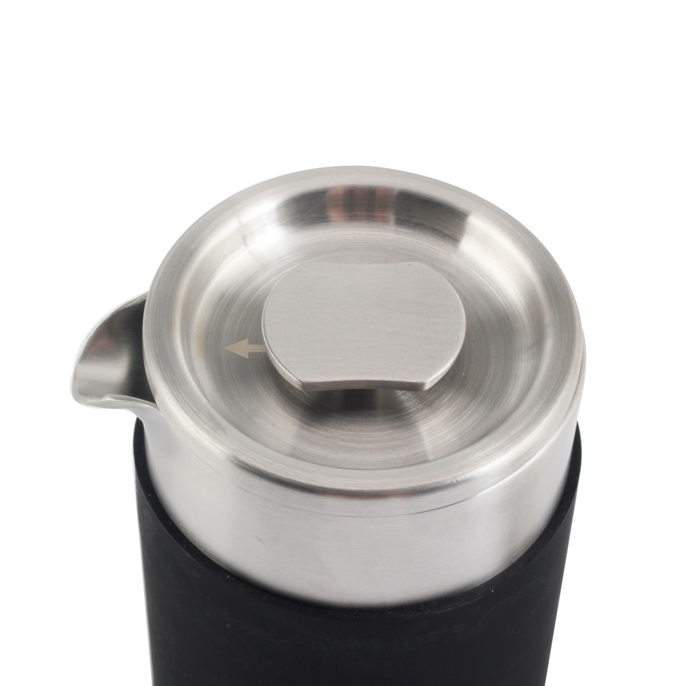 Portable Stainless Steel Coffee Press With Small Jar