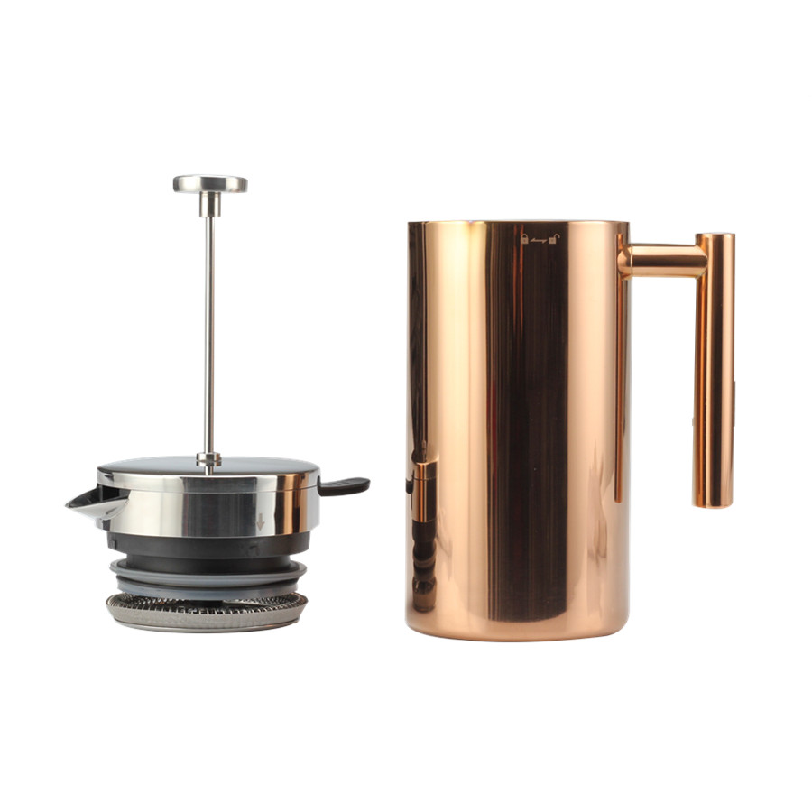 Stainless Steel Manual Coffee Makers for Home, Office Or Camping，Copper