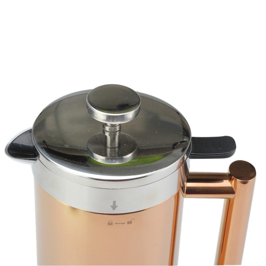 Stainless Steel Manual Coffee Makers for Home, Office Or Camping，Copper