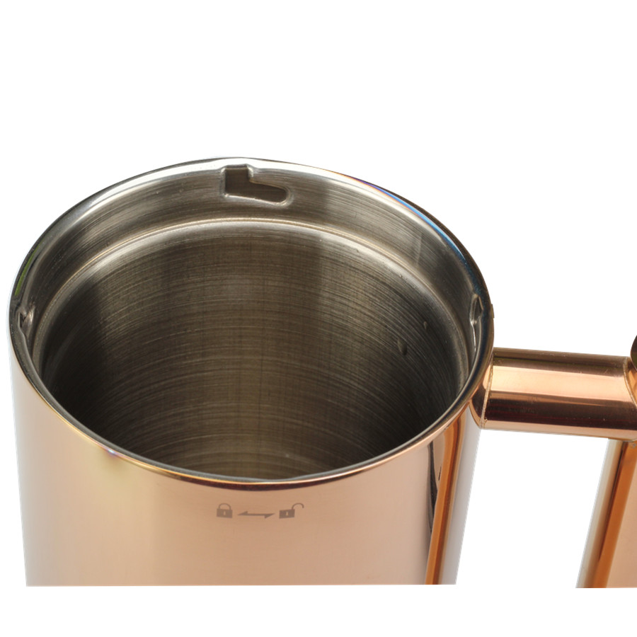 Stainless Steel Manual Coffee Makers for Home, Office Or Camping，Copper