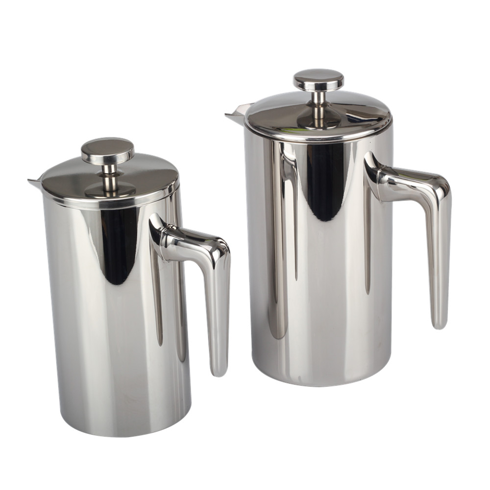 Double Wall French Press Coffee And Tea Maker With Stylish Handle