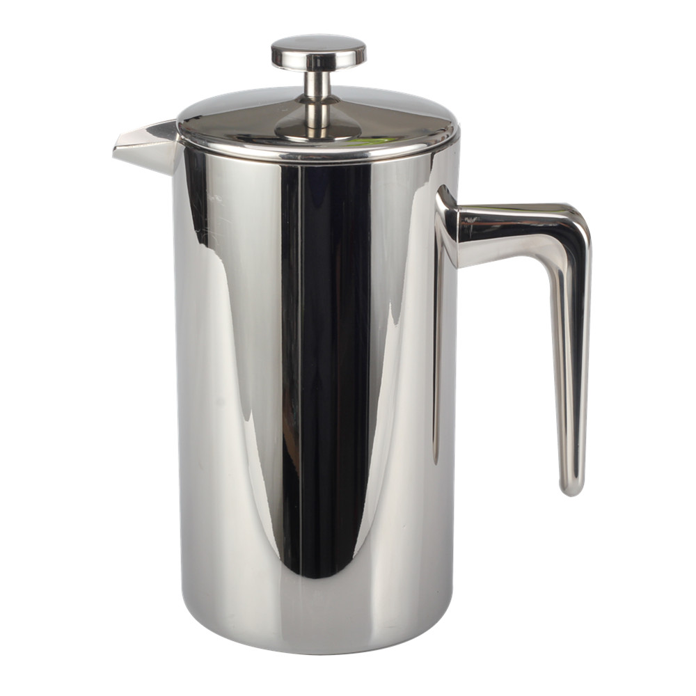 Double Wall French Press Coffee And Tea Maker With Stylish Handle