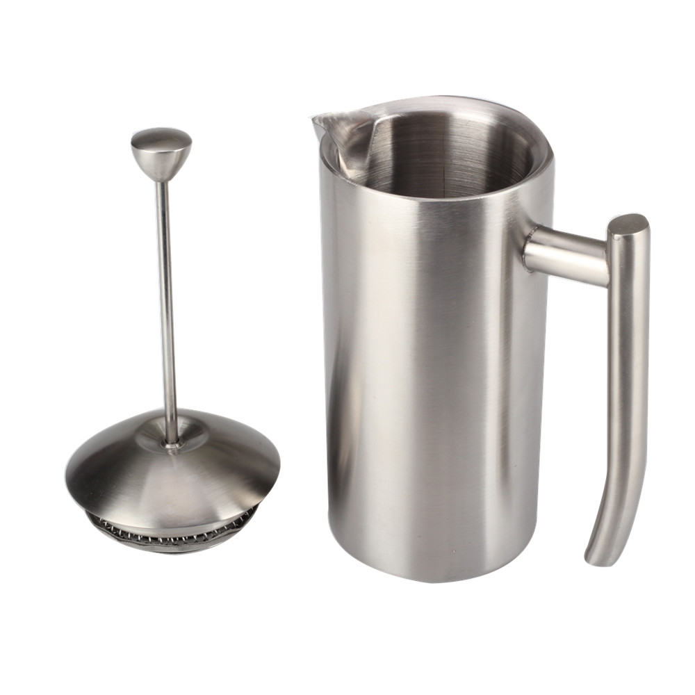 Mirror Polishing High Quality Stainless Steel Manual Coffee Makers 34oz