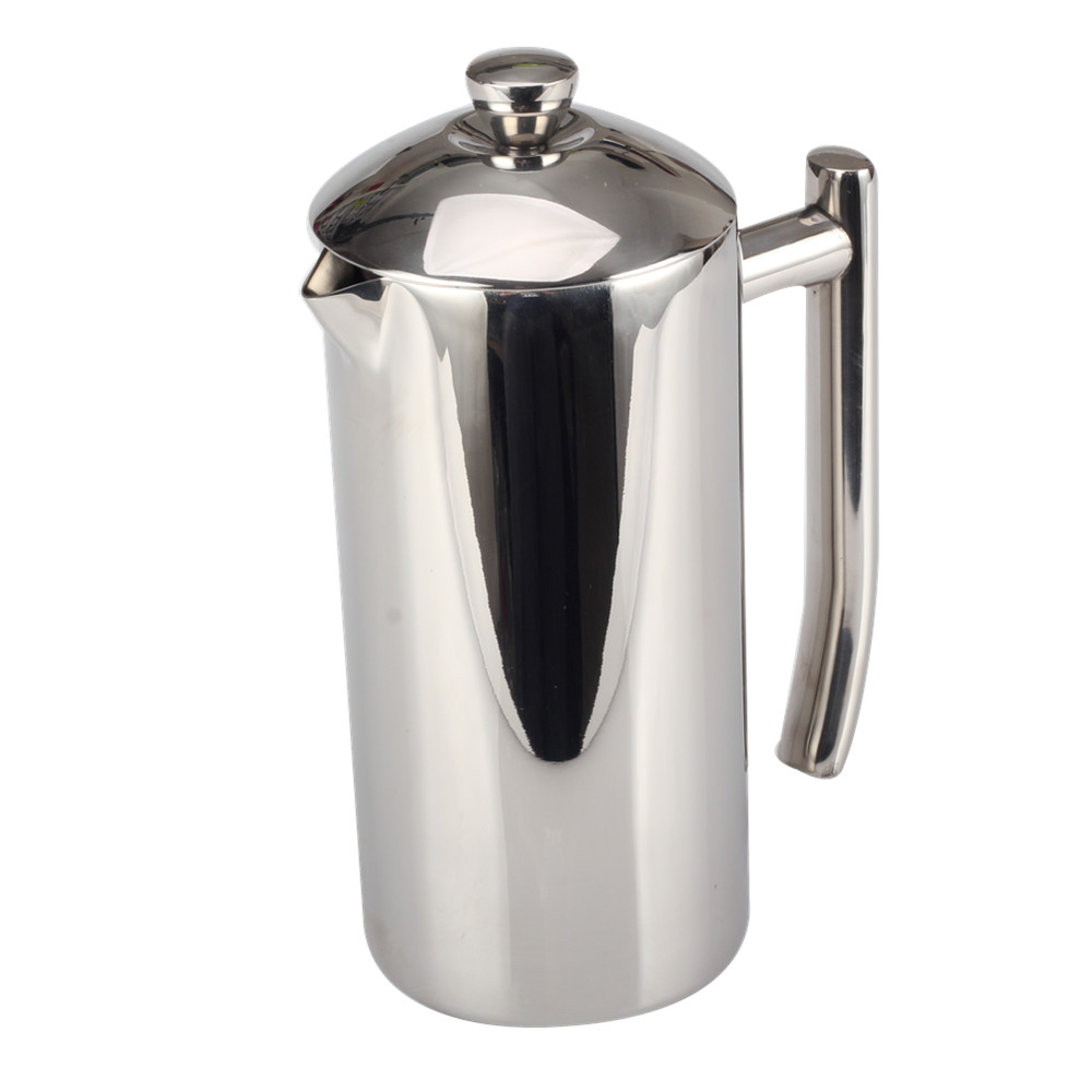 Mirror Polishing High Quality Stainless Steel Manual Coffee Makers 34oz