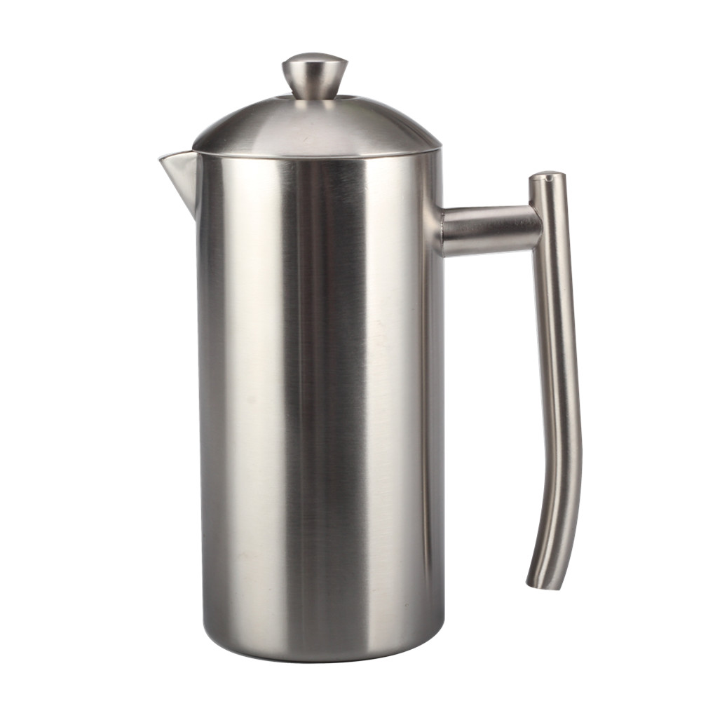 Mirror Polishing High Quality Stainless Steel Manual Coffee Makers 34oz