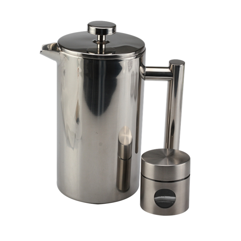 Stainless Steel French Press Coffee Maker with Travel Jar