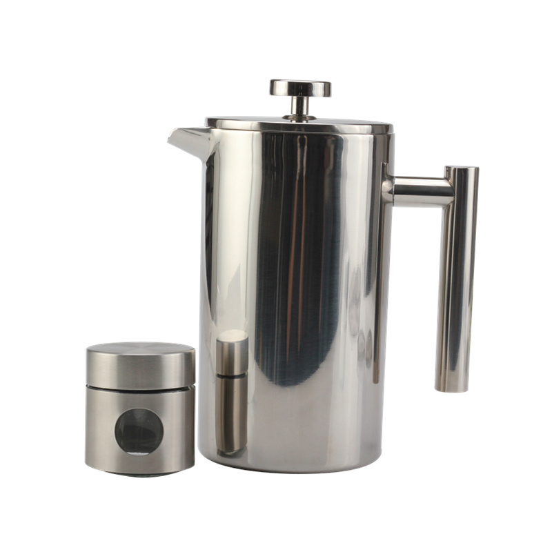 Stainless Steel French Press Coffee Maker with Travel Jar