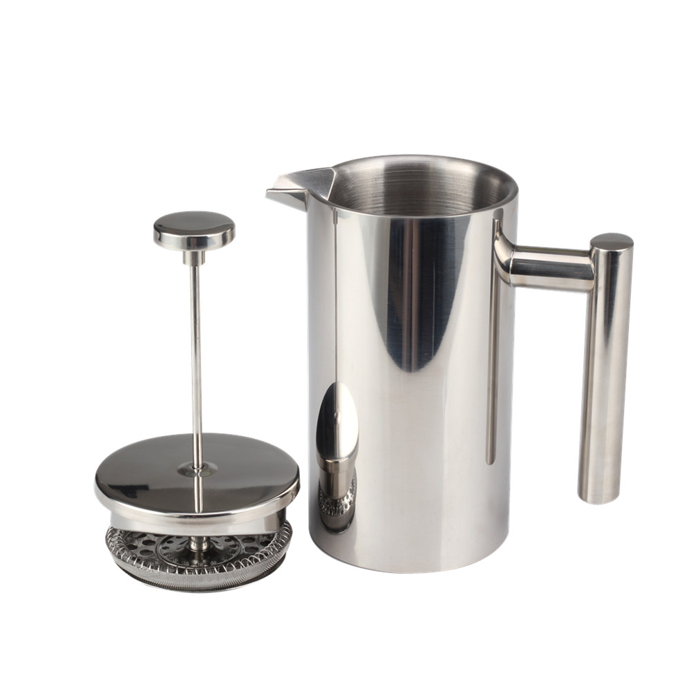 Stainless Steel French Press Coffee Maker with Travel Jar