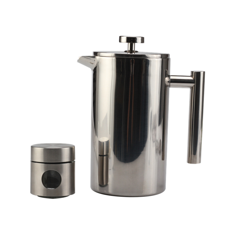 Stainless Steel French Press Coffee Maker with Travel Jar