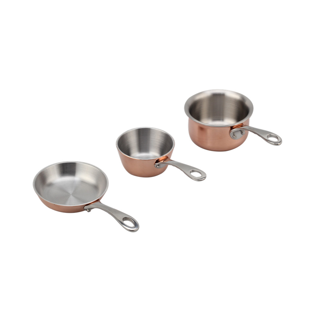 Tri-Ply Stainless Steel Mini Sauce Pot With Cover