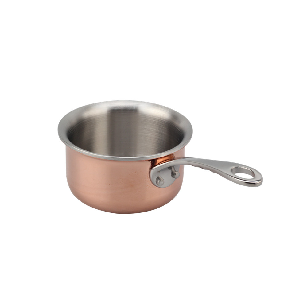 Tri-Ply Stainless Steel Mini Sauce Pot With Cover