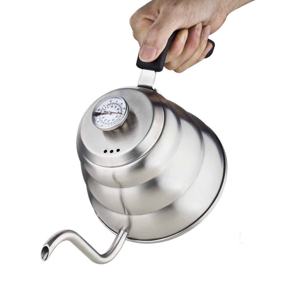 1.0L Coffee Kettle With Thermometer