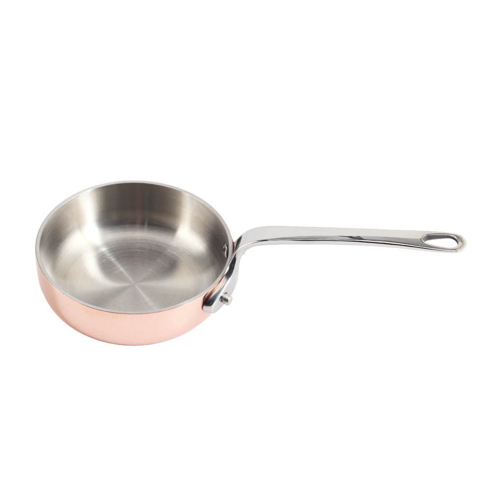 Rose Gold Tri-Ply Stainless Steel Mini Sauce Pan