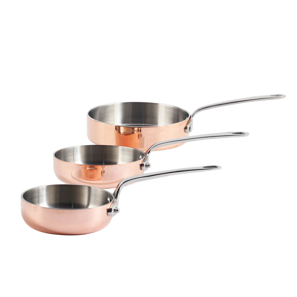 Rose Gold Tri-Ply Stainless Steel Mini Pan