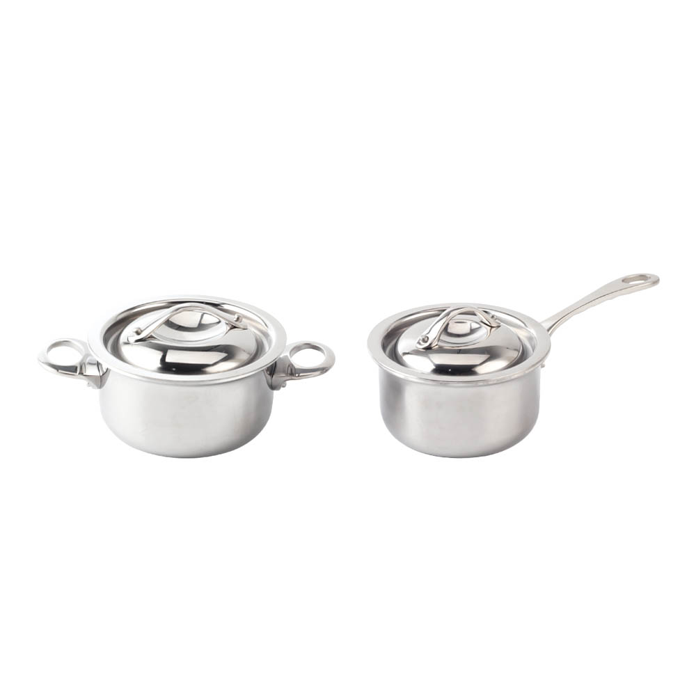 Silver Stainless Steel Mini Sauce Pot