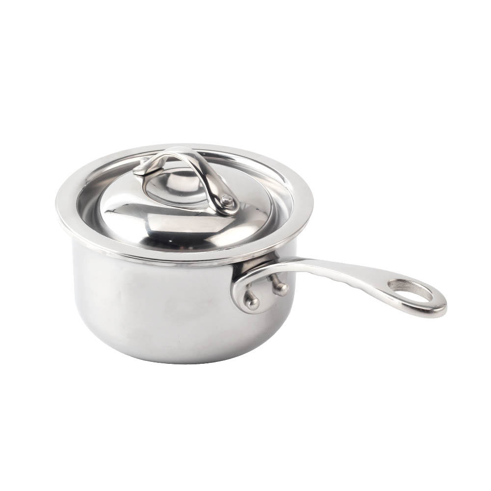 Triply Mini Stainless Steel Mini Sauce Pot With Cover