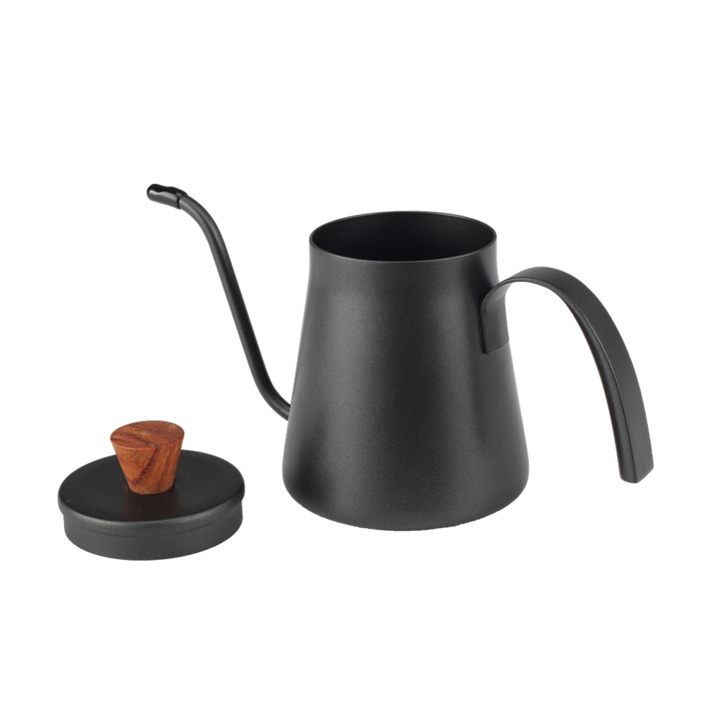 400cc Stainless Steel Kettle With Wood Knob