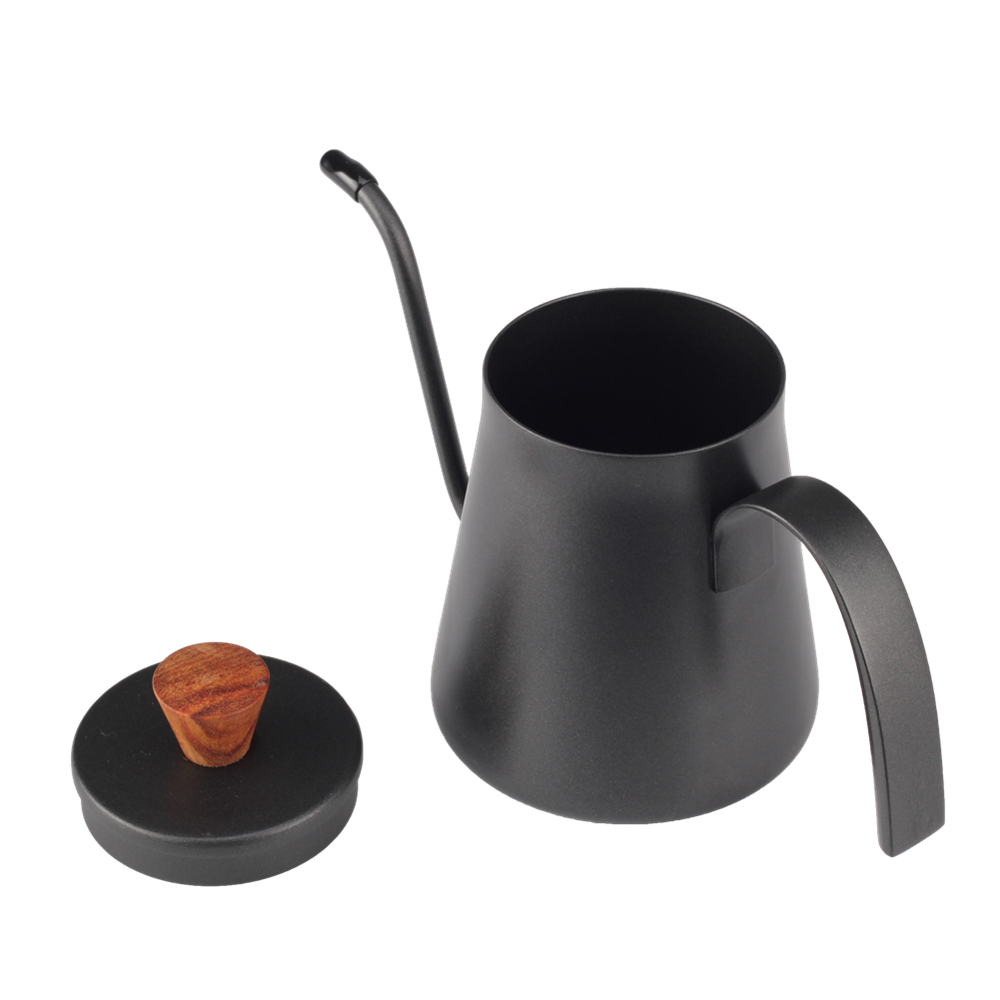 400cc Stainless Steel Kettle With Wood Knob