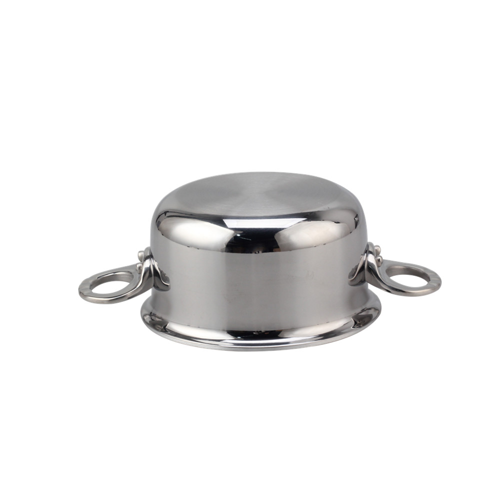 Silver Triply Mini Stainless Steel  Sauce Pot