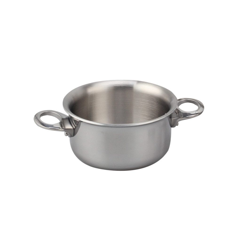 Silver Triply Mini Stainless Steel  Sauce Pot