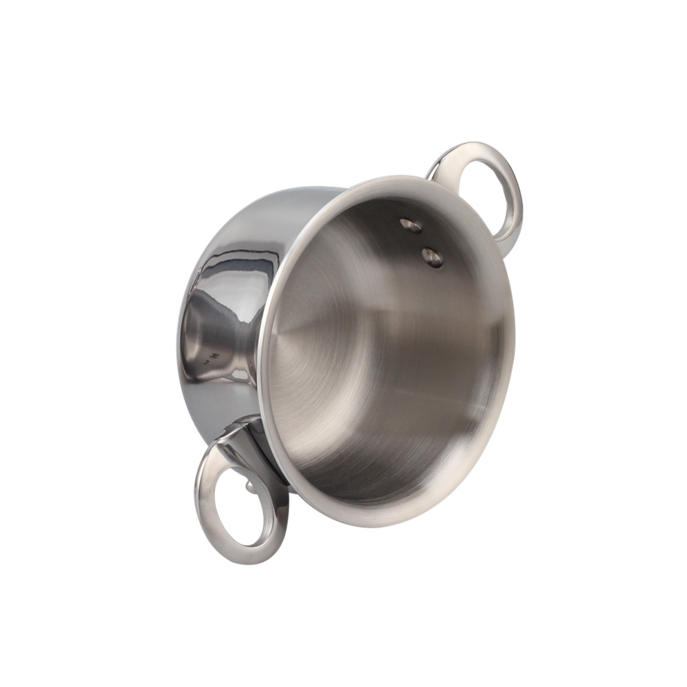 Silver Triply Mini Stainless Steel  Sauce Pot