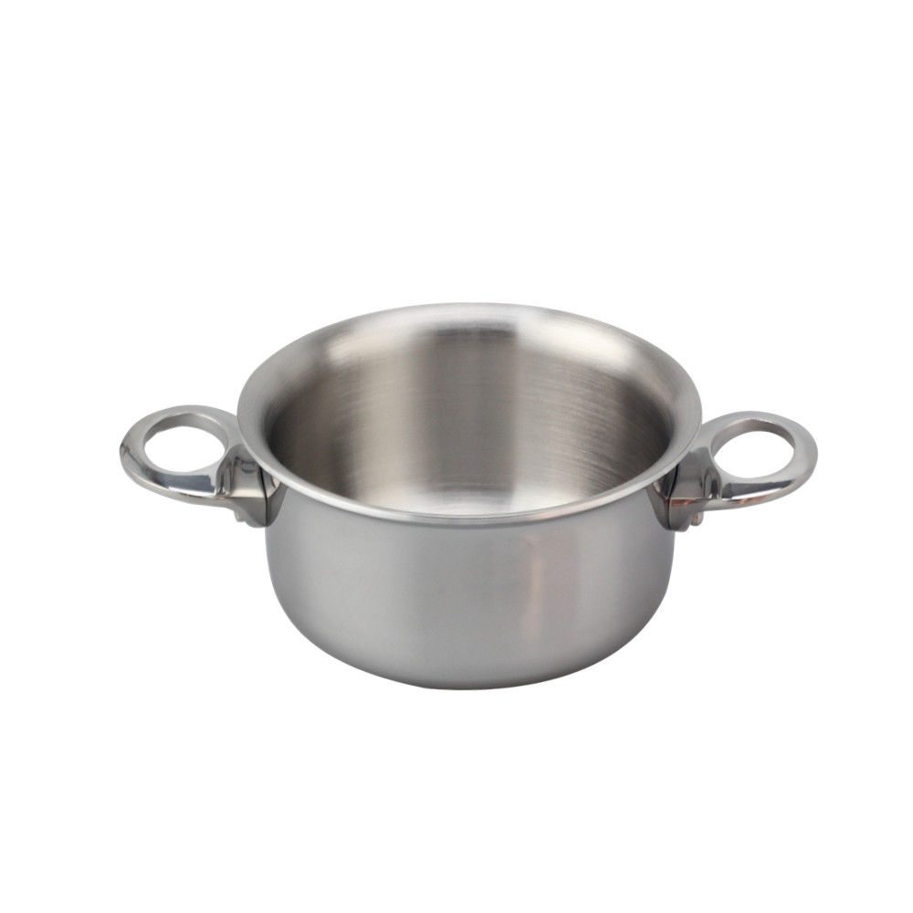 Silver Triply Mini Stainless Steel  Sauce Pot