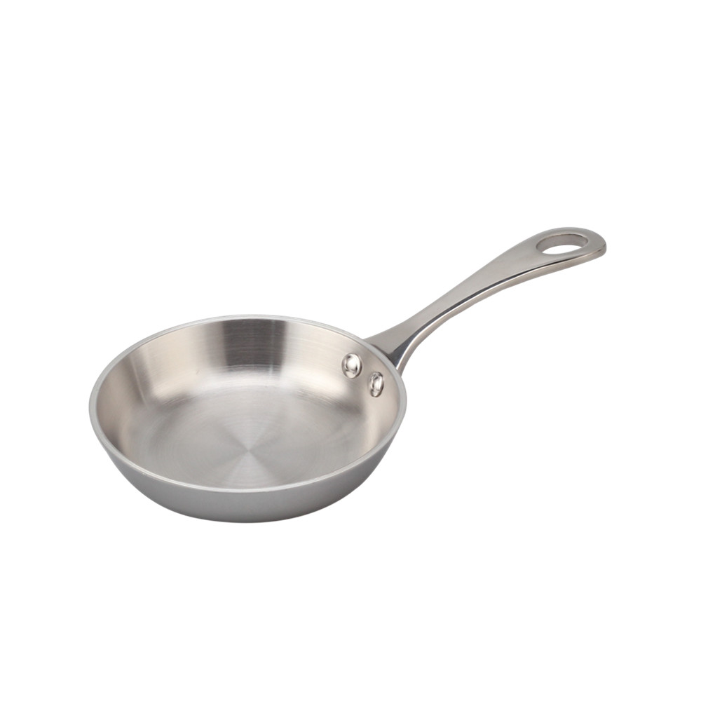 Silver Triply Mini Stainless Steel Frying Pan