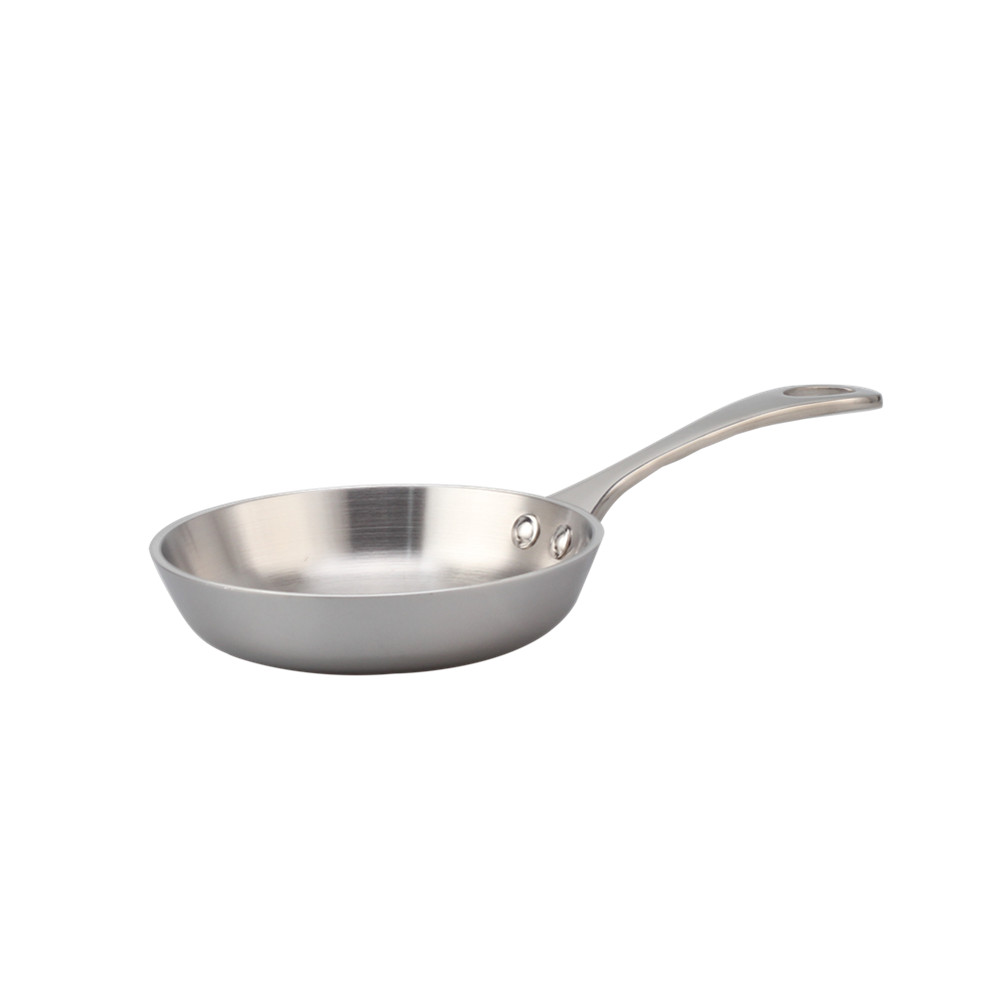 Silver Triply Mini Stainless Steel Frying Pan