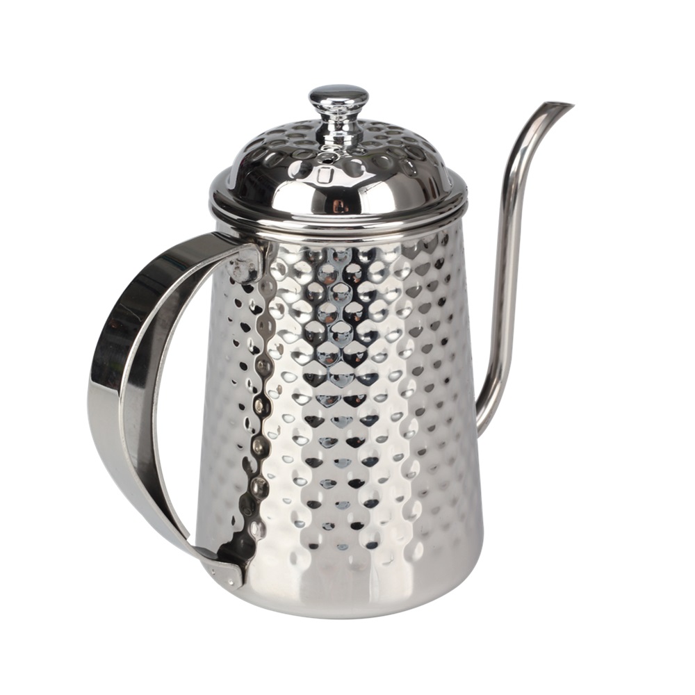 650ml Goose Necked Kettle With Hammer Finish