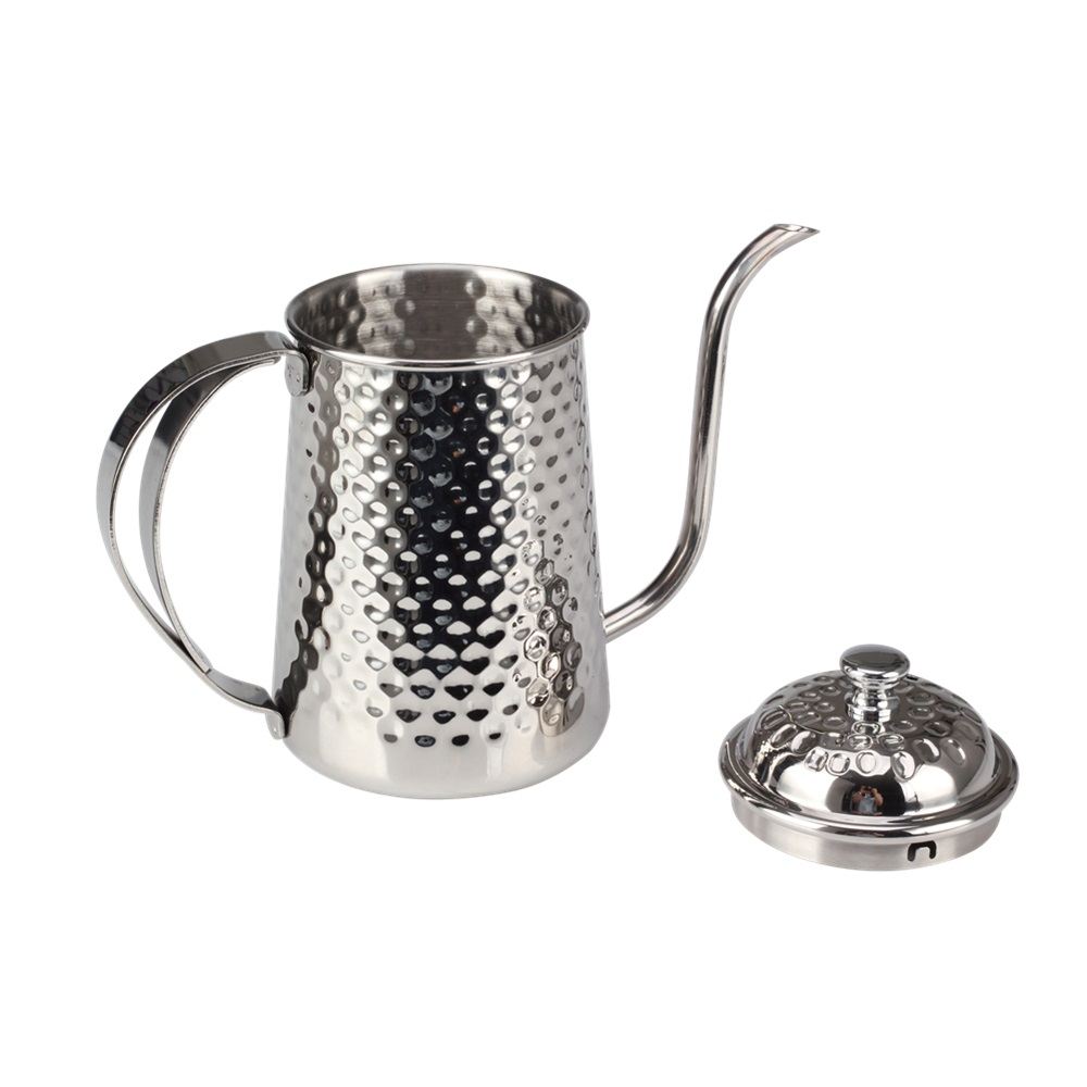 650ml Goose Necked Kettle With Hammer Finish