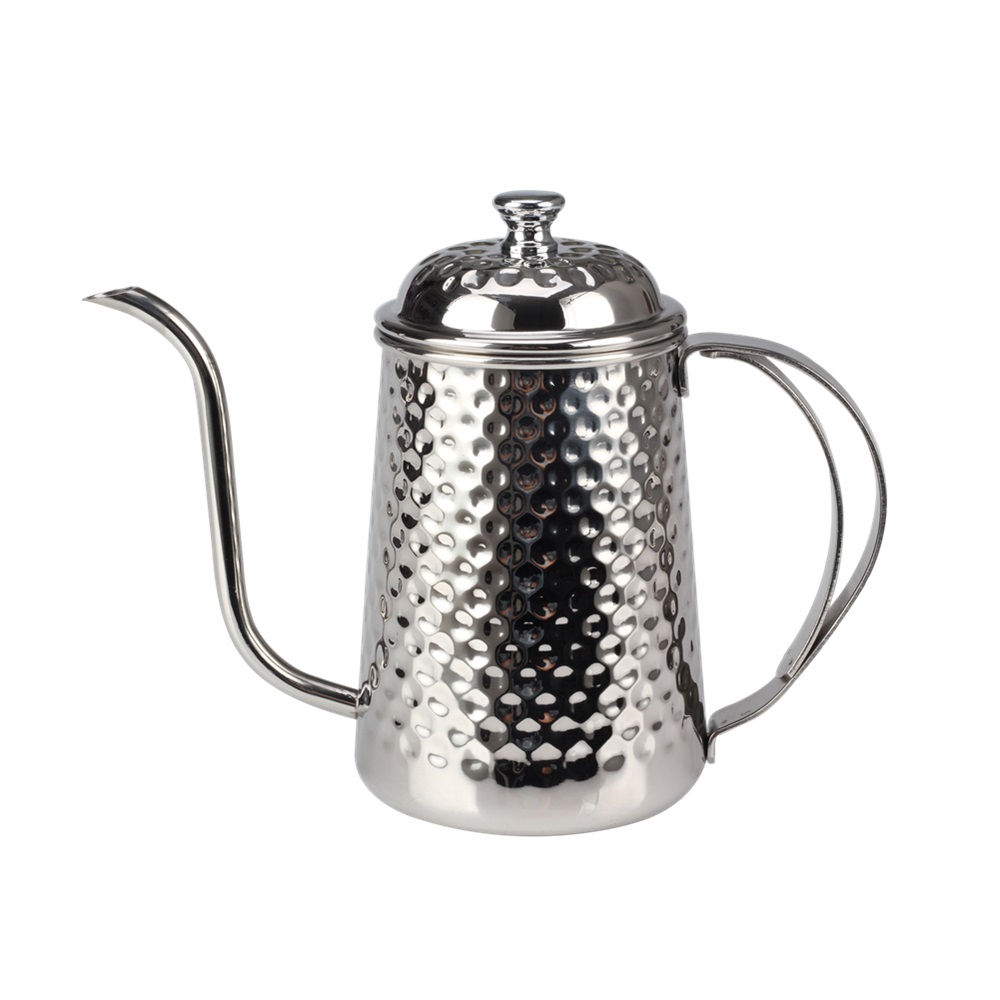 650ml Goose Necked Kettle With Hammer Finish