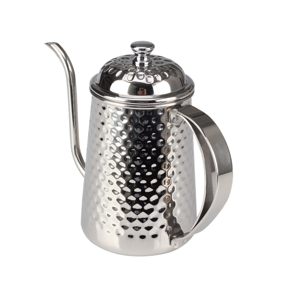 650ml Goose Necked Kettle With Hammer Finish