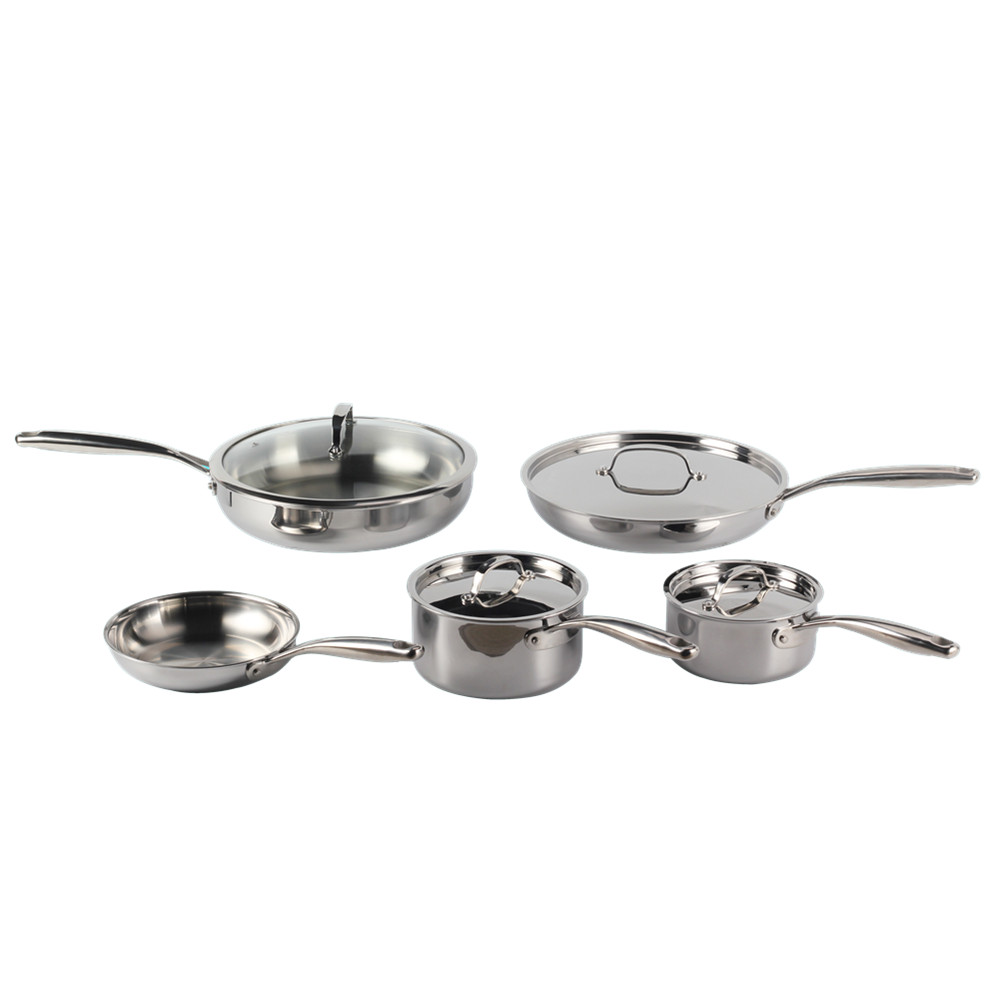 Whole-Clad Tri-Ply Stainless Steel Cookware Set