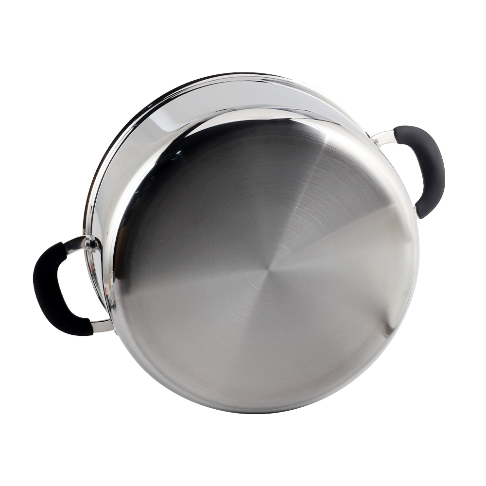 Tri-Ply Stainless Steel Stock Pot With Lid