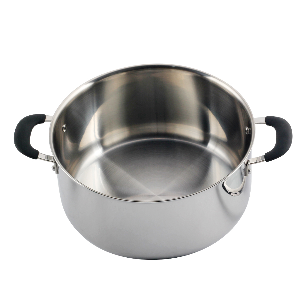 Tri-Ply Stainless Steel Stock Pot With Lid