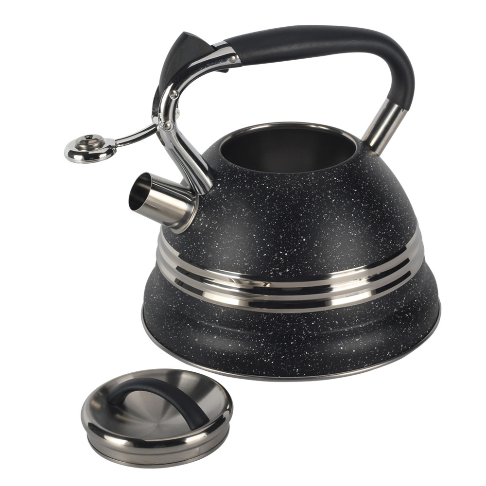 3l Stainless Steel Whistling Kettle (Black)