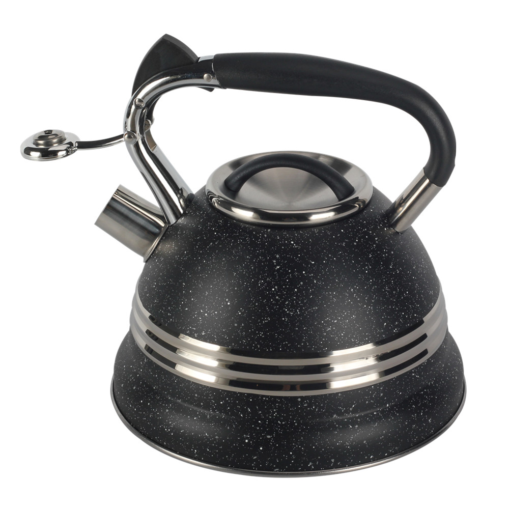 3l Stainless Steel Whistling Kettle (Black)