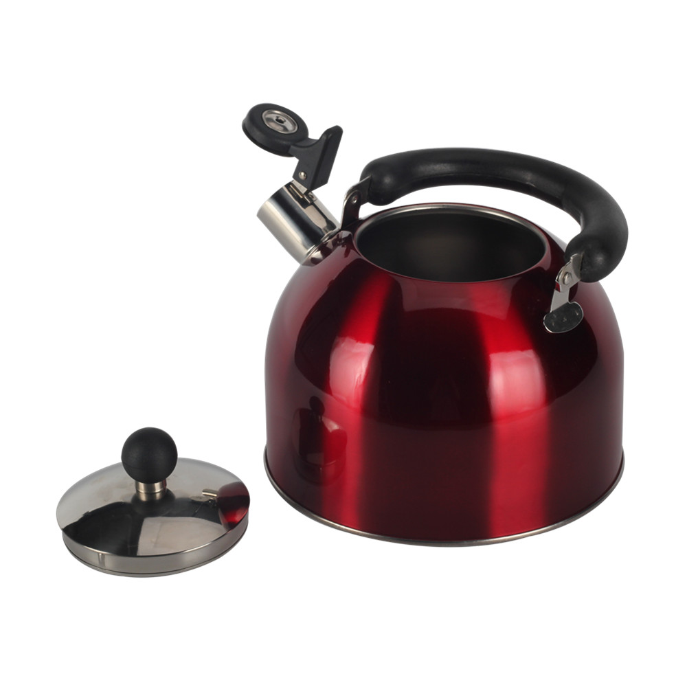 S/S Whistling Tea Kettle Red